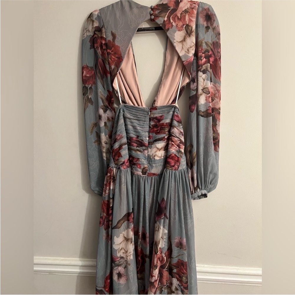 Patbo Peony Print Midi Dress xs 0 Bronx - Picture 5 of 13